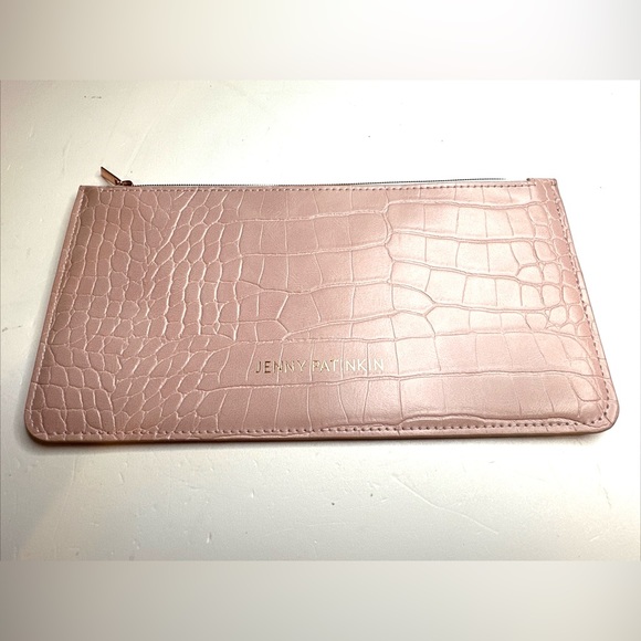 Jenny Patinkin Handbags - SOLD Jenny Patinkin Pale Pink Pouch Flat Long Zip Wallet-Case Phone Holder 4.75”